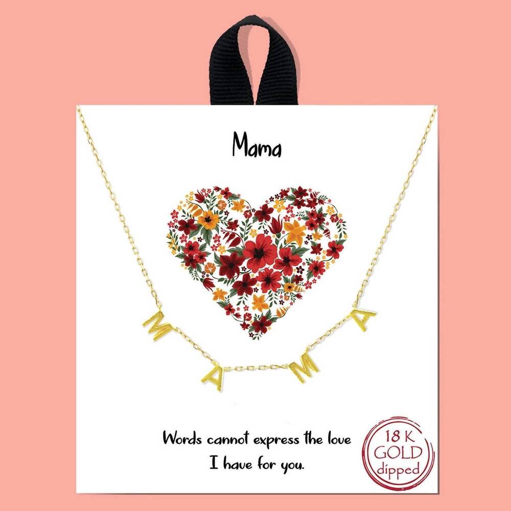 NEW SOUTHERN SEOUL women's mama necklace in gold